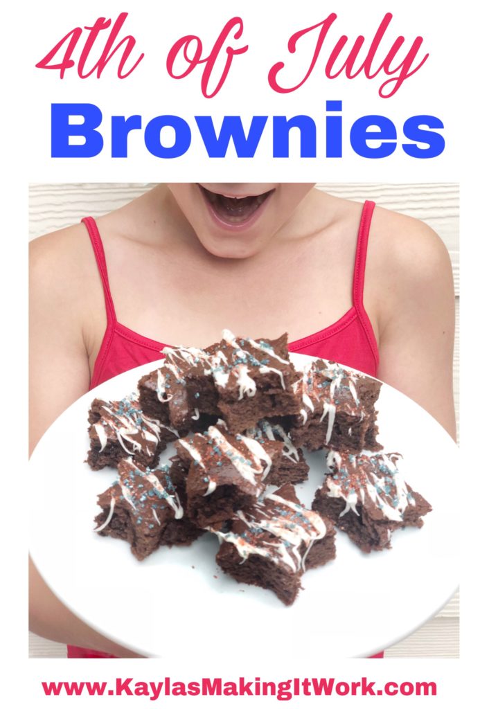 Easy 4th of July Brownies