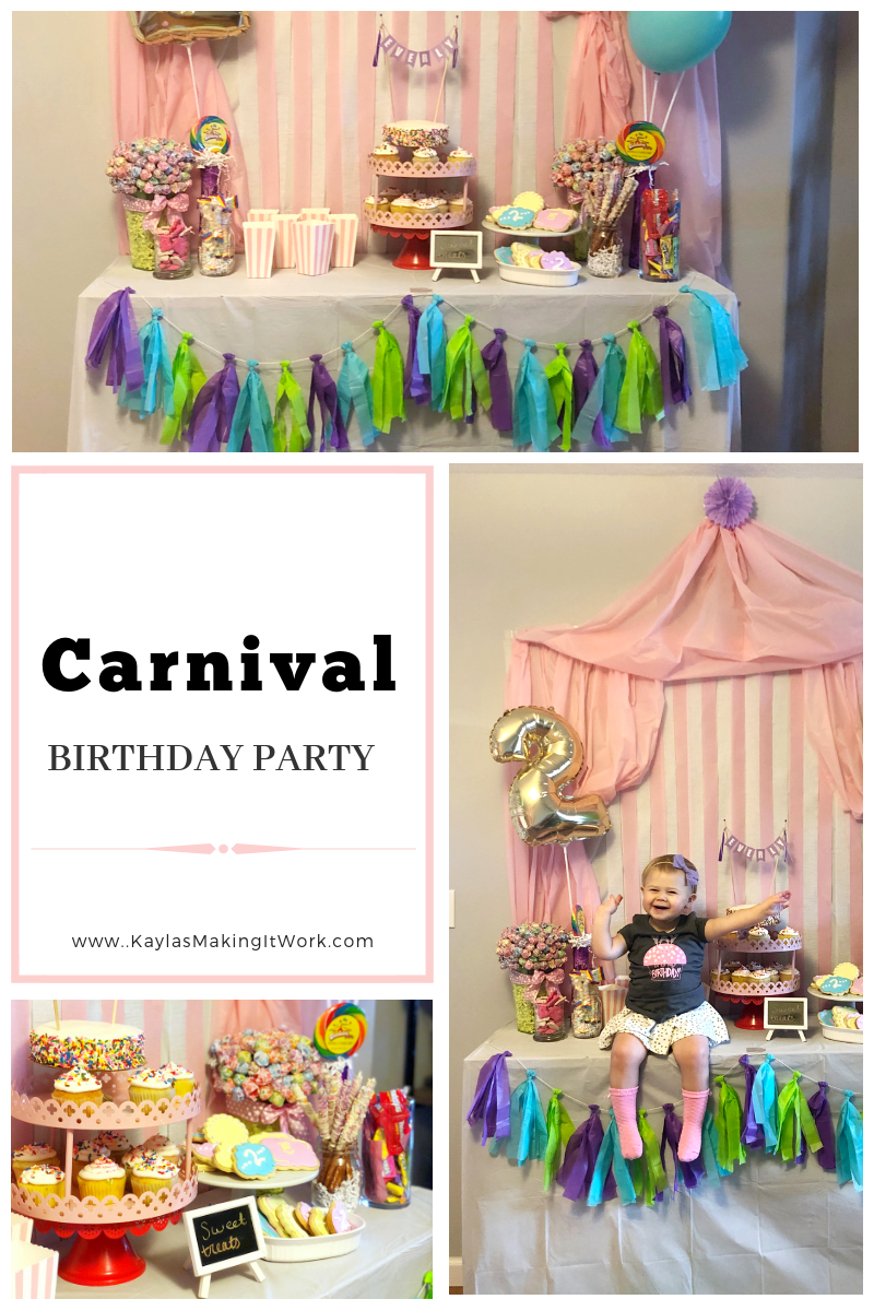 Carnival Birthday Party- Pink, Purple, Green, Teal