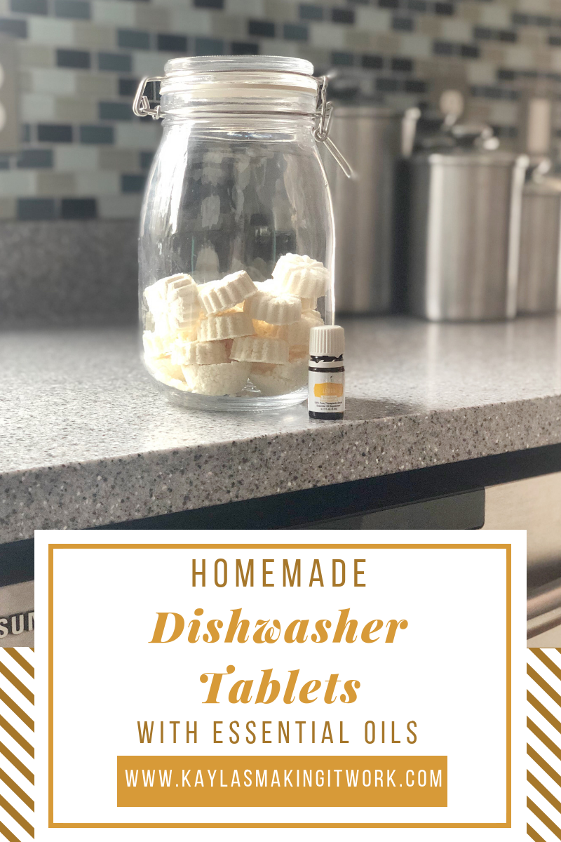 Homemade Dishwasher Tablets With Essential Oils 