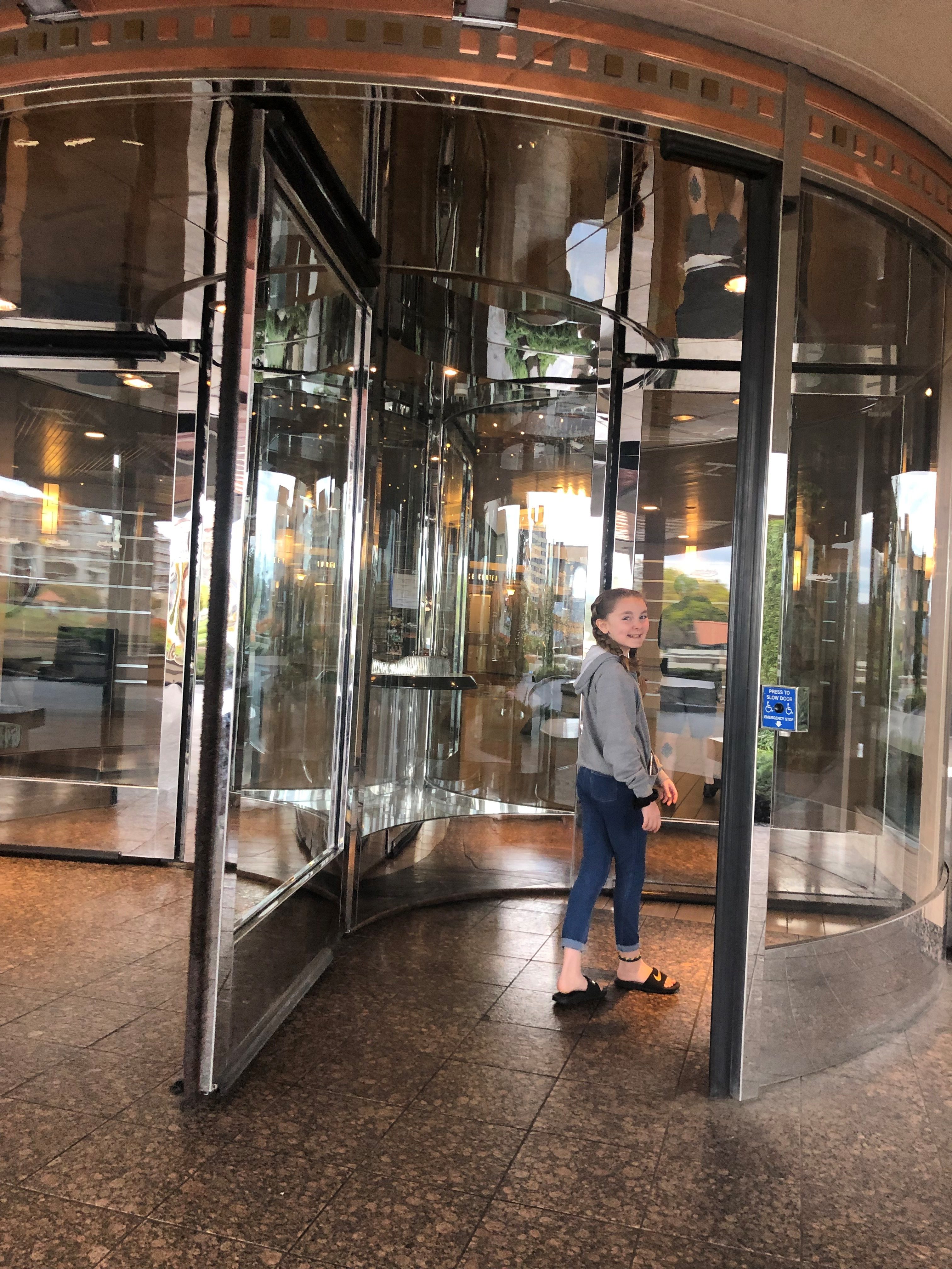 The carousel doors into The Coeur dAlene Resort