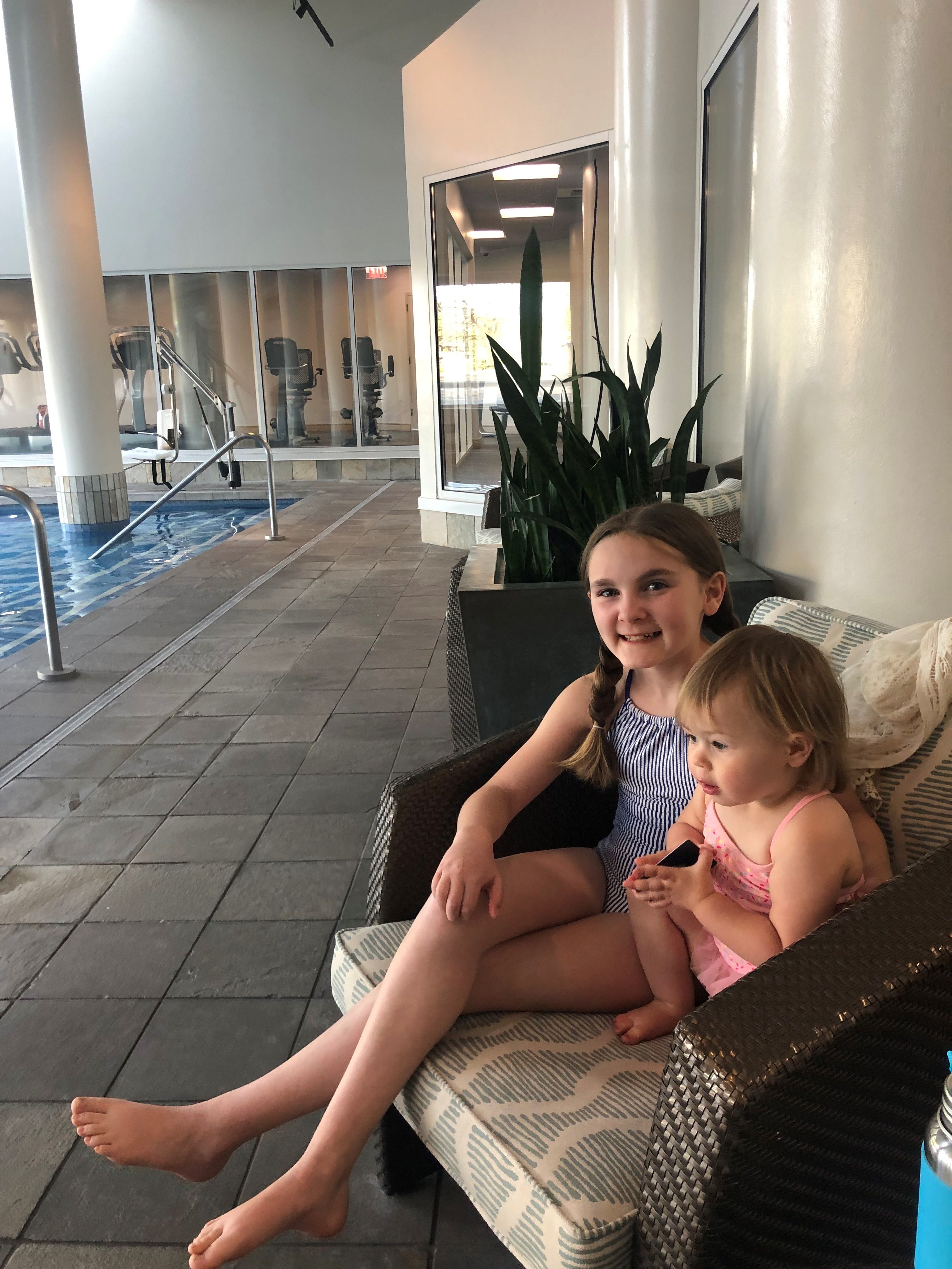 The indoor pool at the CDA Resort