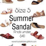 Summer Sandals –                Size 5 under $40