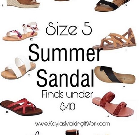 Summer Sandals –                Size 5 under $40