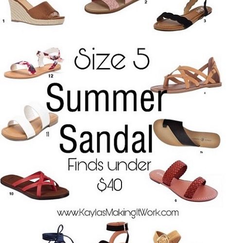 Summer Sandals –                Size 5 under $40